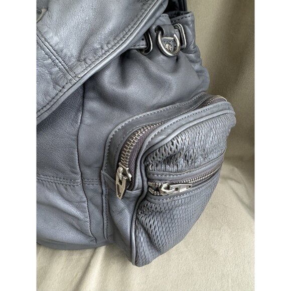 Alexander Wang Marti Grey Leather Backpack Shoulder Bag - Picture 7 of 12